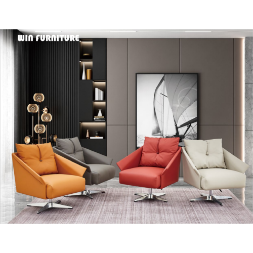 Modern Special Brown Colorful Office Swivel Sofa Chair