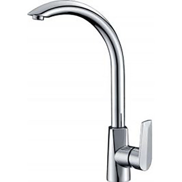 Grifo de lavabo de baño cromado con cuerpo de latón completo