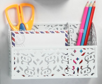 China Factory Office Supplies Metal Engraving Magnetic Stationery Organizer/Stationery Holder