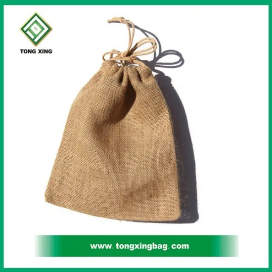 Promotion use custom small jute pouch