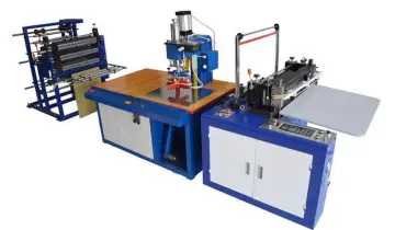 Automatic pvc zipper bag making machine
