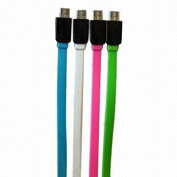 New Flat Cables with Micro USB, Comes in 8 Colors