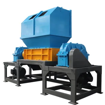 Industrial Heavy Duty Double Shaft Shredder for Wood and Tires - Scrap Recycling Machine