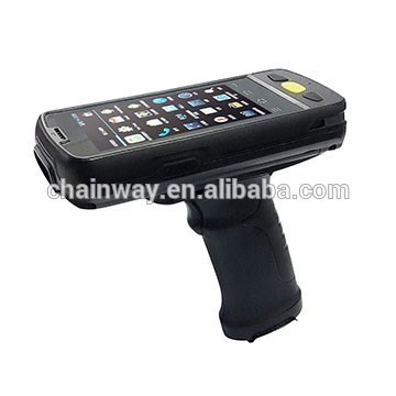 Android Handheld Pistol 1D Barcode scanner with 3G/GPRS/WiFi/GPS/Bluetooth, optional Camera/RFID/Fingerprint