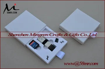 Fabric Linen USB SD CF Card Storage Box Case Holder