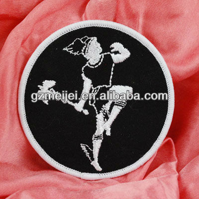 round factory customized emboridery patch