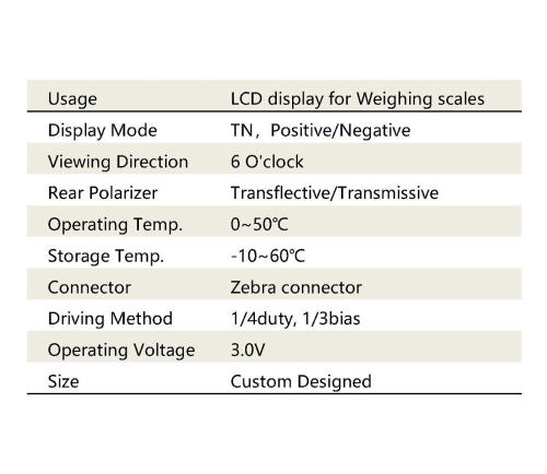 Scale Display Connector 4-digit 7-segment Liquid Display Panel For Electronic Scales With Zebra ...