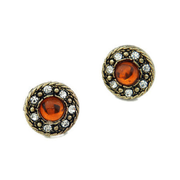 Fashion designes crystal turns earrings for cute girls