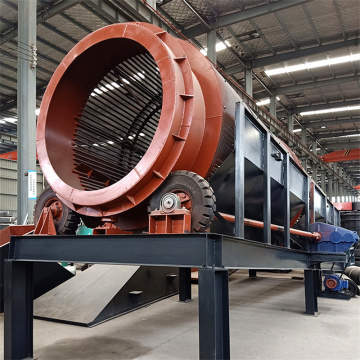 Mobile Shaftless Drum Screening Machine Gold Rotary Screen Machine