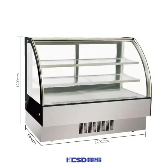 High Quality Curved Glass Bakery Cake Display Cabinet Showcase