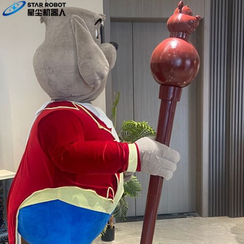 Anjing kartun animatronik berbicara untuk pertunjukan