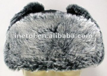 2015 fashion grey fur warn winter hats