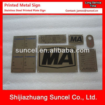 Printed Metal Sign