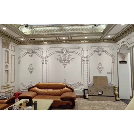 Hand-Carved Decorative Furniture Onlays for Cabinets - Unpainted PU Surface Appliques