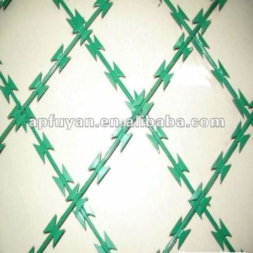Hot selling Galvanized razor wire prison fence