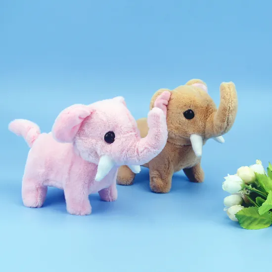 Factory direct sales of children's electric plush toys elephant new strange elephant toys multicolor  kids electric toy