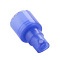 Blauwe kleur Aangepaste handdesinflansen Handi 18/410 20/410 20/415 Nozzles voor fijne mistspuitpompkop