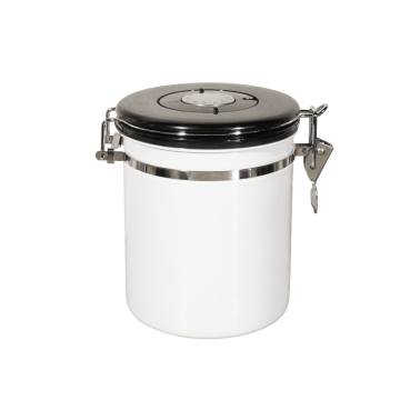 coffee bean seal container with one-way exhaust valve