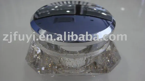 acrylic diamond cream jar
