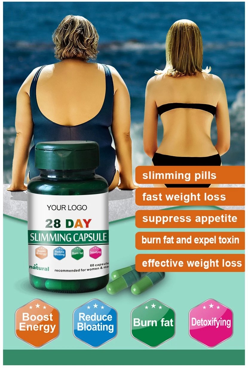 OEM/ODM Vegan Weight Loss capsules herbal supplements natural extract women fat burning slimming capsules