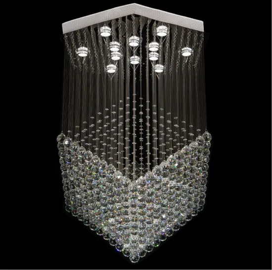 modern dinning room chandelier lotus crystal lamp