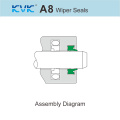 Pneumatic Universal A8 Wiper Seals