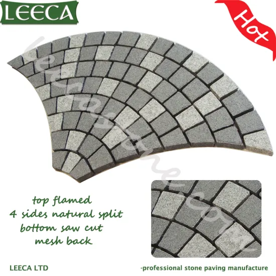 200x100cm gey granite fan pattern cobblestone stones garden paths                        
                                                Quality Choice