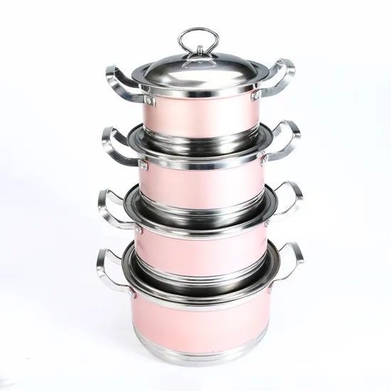 High Quality Stock Pot Set Stainless Steel Casserole Hotpots Cooking Pots