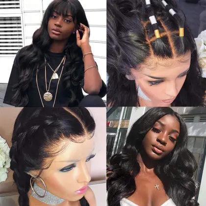 Cheap hair-extensions wigs,13*4 lacefront human hair wigs