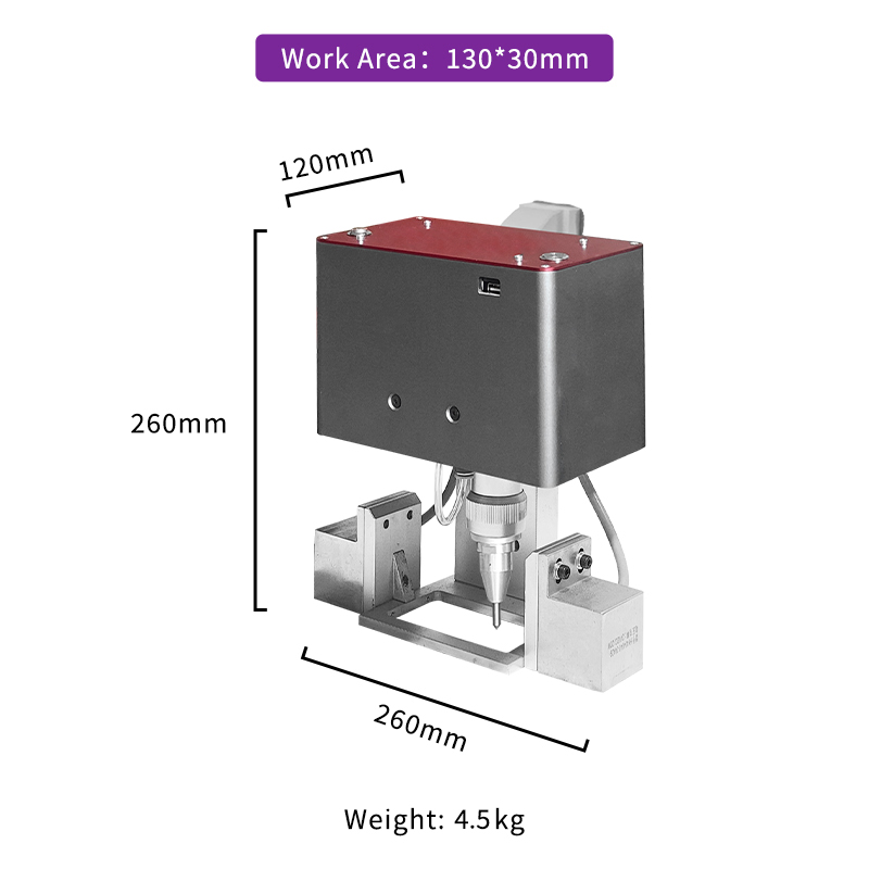 New design 130x30mm dot peen marking machine