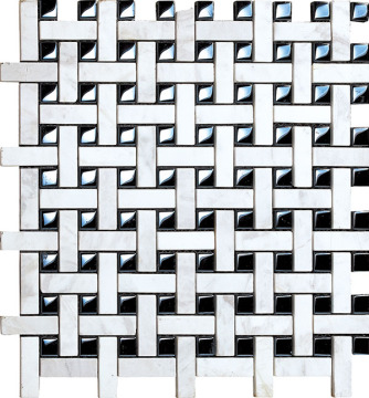 black and white net mosaic