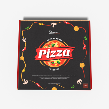 Box pizzeria ondulati ondulati ondulati personalizzati all'ingrosso