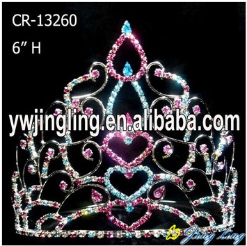 6" Heart Shape Valentine Day Crown For Love
