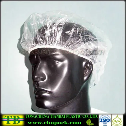 Custom Disposable PE Plastic Hair Spa Cap