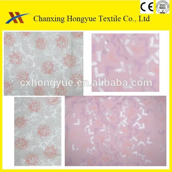 Silver print Microfiber peach skin polyester brushed textile fabric for bed cover