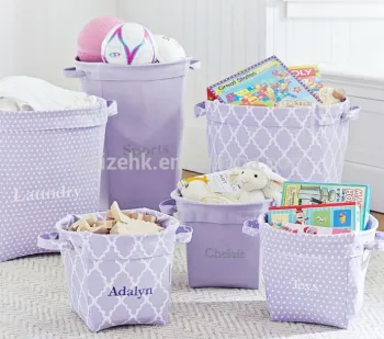 Lavender Canvas clothes Storage bag
