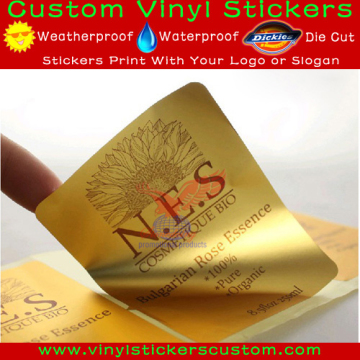 Waterproof Square Gold Stickers