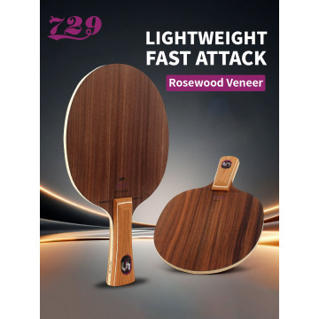 Ξύλινη λεπίδα επιτραπέζιας αντισφαίρισης 729 ροζ 5 στρώσεων