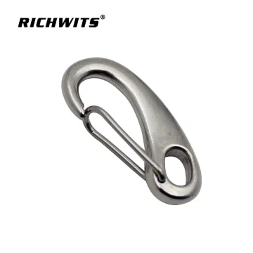M30 Stainless Steel 304/316 Quick Release Egg Shape Carabiner Spring Snap Hook