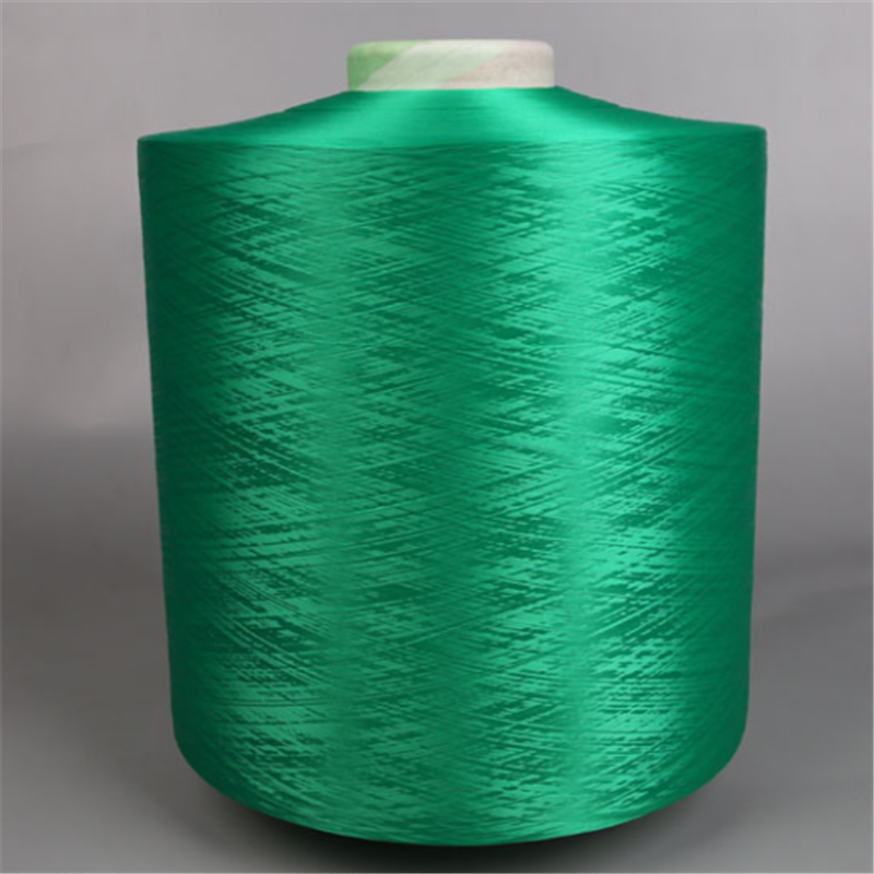 Customized Dyed Green Polyester Non Intermingled Dty Yarns