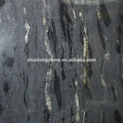 Cosmic Black granite tile slab countertop