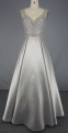 Beaded Tulle Grey Prom Dresses Untuk Malam Wanita