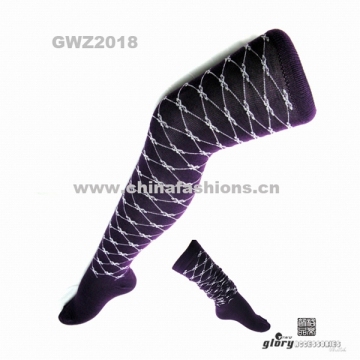 fashion ladies' socks&amp;long socks&amp;tight&amp;fashion socks&amp;printed socks&amp;women' socks.Glory model:GWZ-2018!