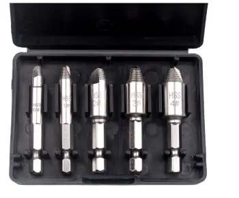 Speed Out Damaged Screw Extractor and Drill Bit Tool Set for Bolt Extraction