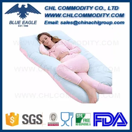 Custom U shape Snoogle Total Body Pillow for pregnancy