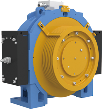 Motor Gearless do elevador da máquina da tração do elevador do ímã com certificação do CE