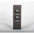 Cuboid Wooden Flip Clock With Two Holes