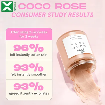 Custom Organic Body Scrub: Moisturizing, Whitening, Brightening Coco Rose Exfoliating Body Scrub