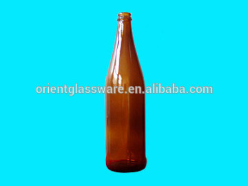 2014 hot sell empty wholesale crown top 500ml beer glass bottle