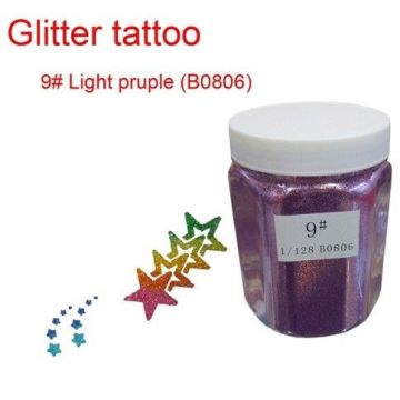 Non-toxic  Body Glitter  Temporary Tattoo Kits 1kg Light Purple Fluorescent Paint